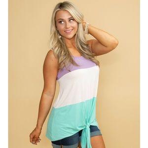 Brand new colorblock tank